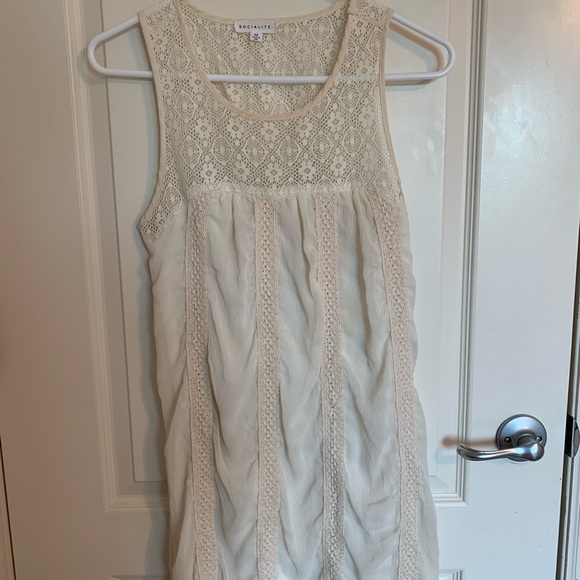 Nordstrom Lace Mini Boho Slip Dress, XS - Picture 1 of 4
